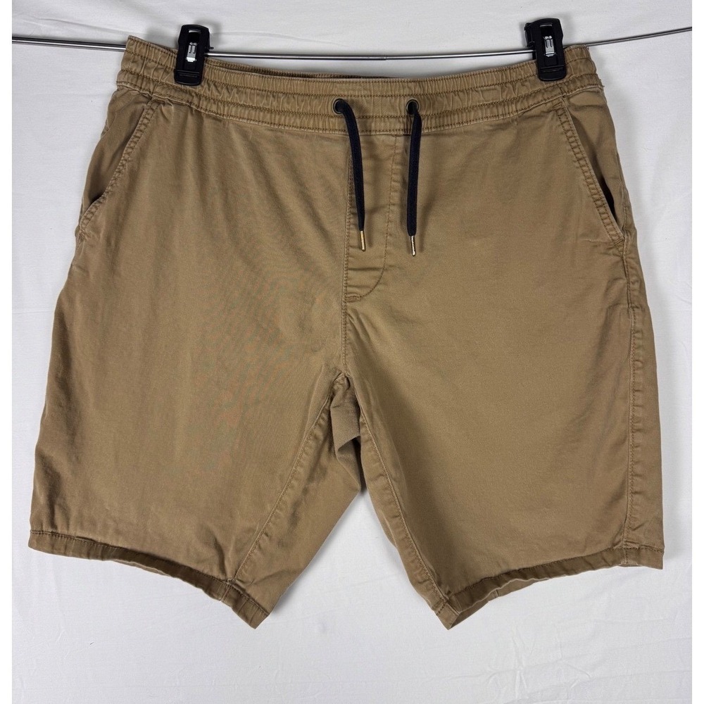 Hollister Jogger Shorts Mens XXL Khaki Tan Advanced Stretch Drawstring 9 Inseam
